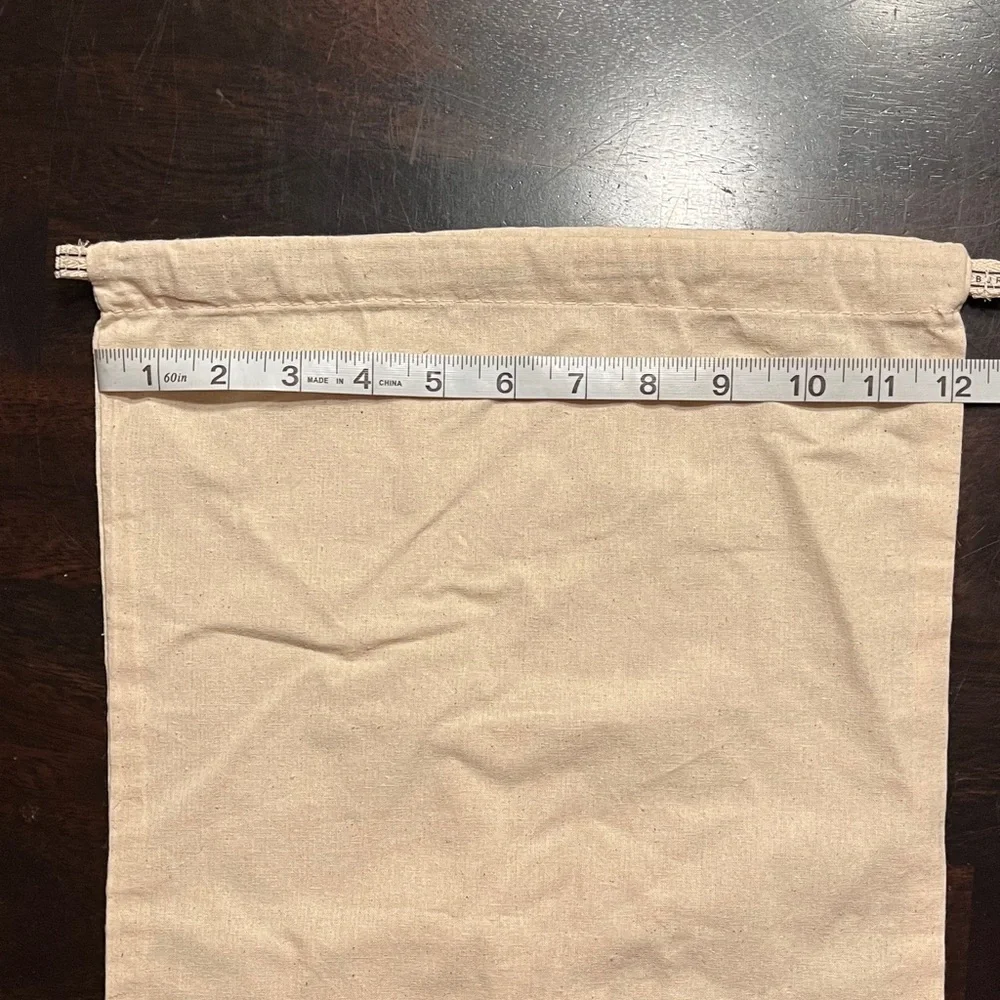Set of 2 Tory Burch Drawstring Cotton Dust Bags, Approx 12” Wide x 14.5” Tall